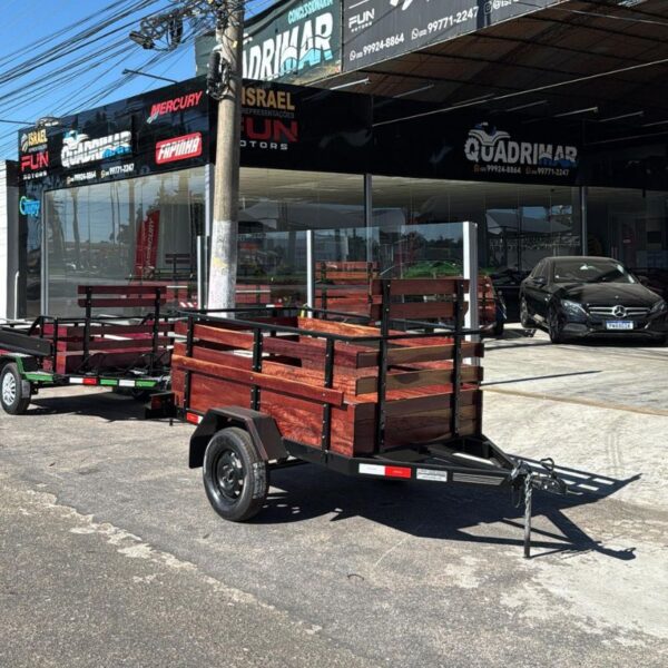 Carreta Fazendinha Intermediária 1 Eixo - 2.00x1.25x0.70m