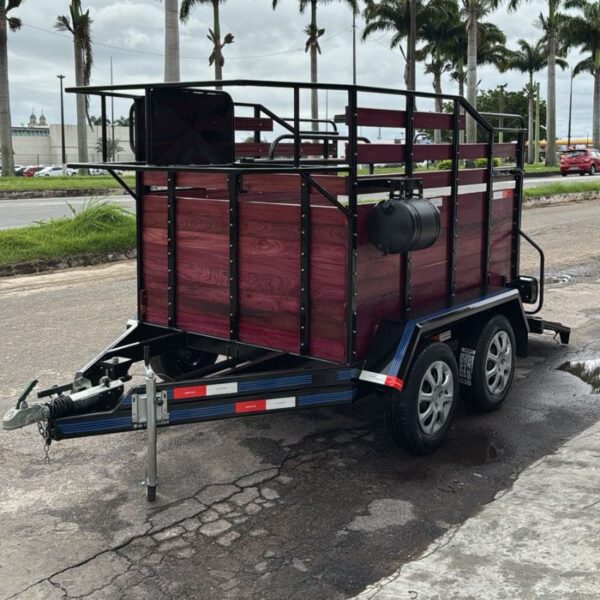Carreta Fazendinha Para Transporte de Cavalo - 2 Eixo C/Freio a Disco - Imagem 10