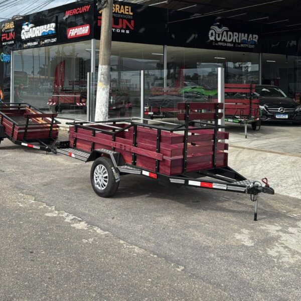 Carreta Fazendinha Premium 1 Eixo - 2.50x1.30x0.40m