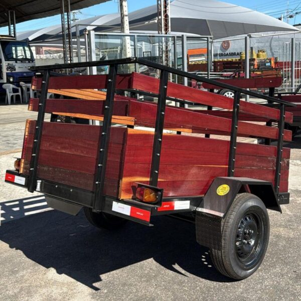 Carreta Fazendinha Simples 1 Eixo - 2.00x1.19x0.80m - Imagem 3
