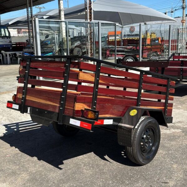 Carreta Fazendinha Simples 1 Eixo - 2.00x1.19x0.60m - Imagem 7