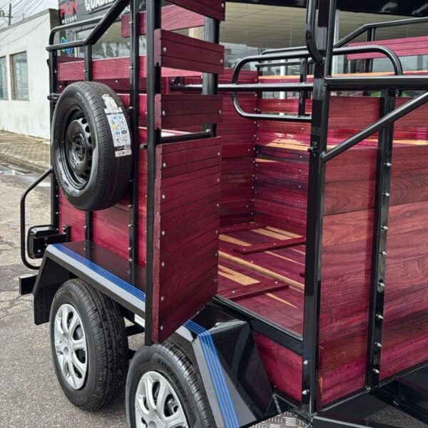Carreta Fazendinha Para Transporte de Cavalo - 2 Eixo C/Freio a Disco - Imagem 7