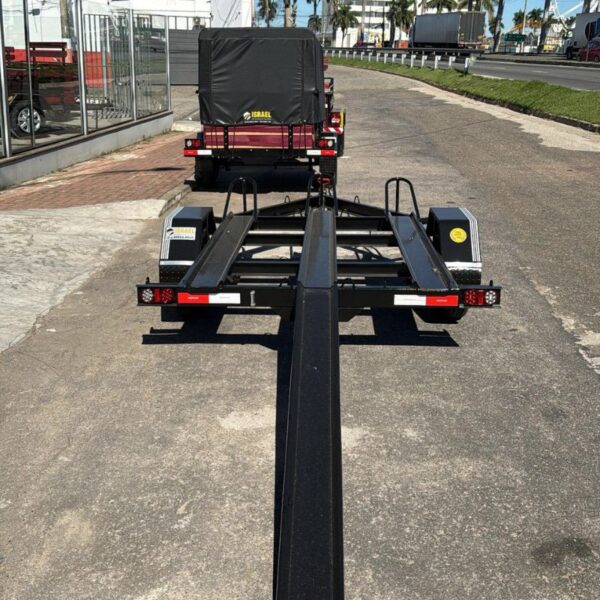 Carreta Prancha Simples p/ Transporte 3 Motos c/ Rampa Reforçada p/ Motos Alta Cilindrada - Imagem 8