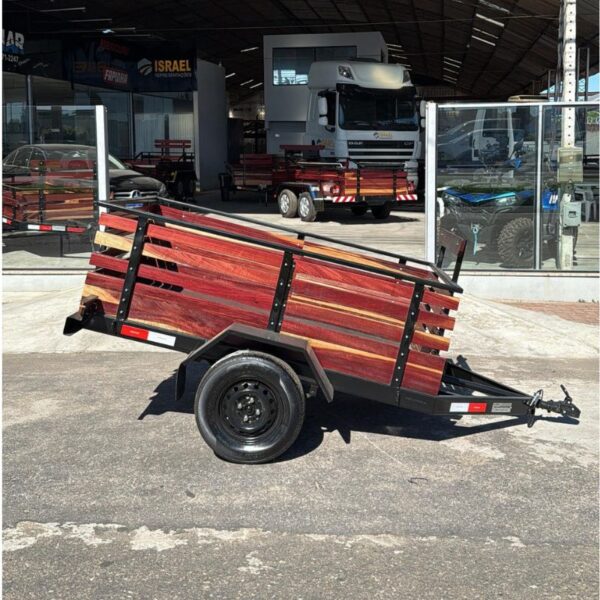 Carreta Fazendinha Simples 1 Eixo - 2.00x1.19x0.60m - Imagem 8