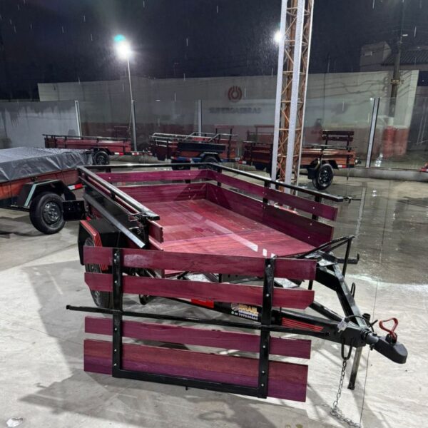 Carreta Fazendinha Mista Intermediária p/ 3 Motos com Rampa 2.00x1.40x0.40m - Imagem 3