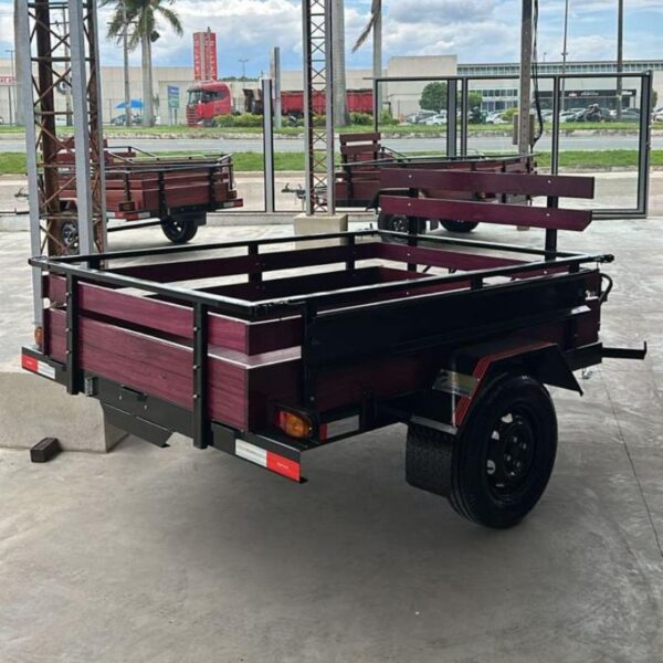 Carreta Fazendinha Mista Intermediária p/ 3 Motos com Rampa 2.00x1.40x0.40m - Imagem 5