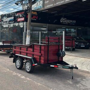 Carreta Fazendinha Premium com 2 eixos para 1.700kg - 2.50 x 1.40 x 0.60m